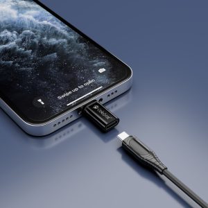 CELEBRAT αντάπτορας Lightning σε USB-C CA-03, 2A, 480Mbps, μαύρος 4 μαύρος