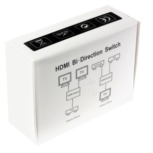 POWERTECH HDMI switch CAB-H112, 2 σε 1, 4K, bidirectional, μαύρο 4 CAB H112 4