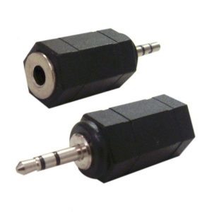 POWERTECH αντάπτορας 2.5mm σε 3.5mm CAB-J014, μαύρος, 5τμχ