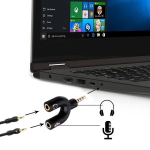 POWERTECH αντάπτορας 3.5mm σε 2x 3.5mm CAB-J043, μαύρο 3 CAB J043 2