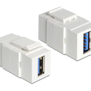 POWERTECH USB 3.0 adapter CAB-N152 για patch panel, λευκό