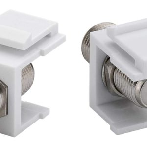 POWERTECH F-Coupler adapter CAB-N154 για patch panel, λευκό