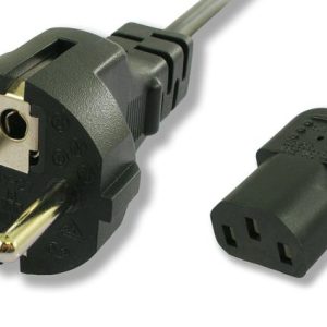 POWERTECH καλώδιο τροφοδοσίας CAB-P006, 3x 1mm², cooper, 1.5m, μαύρο