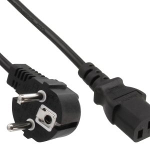 POWERTECH Καλώδιο τροφοδοσίας 3x 1mm² CAB-P014, μαύρο, 1.5m