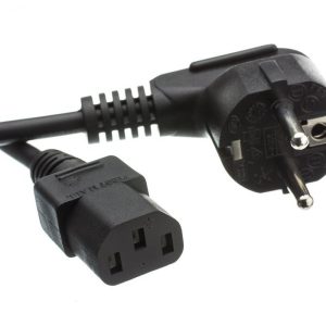 POWERTECH καλώδιο τροφοδοσίας PC CAB-P016, 3x 0.50mm², 1.5m, μαύρο