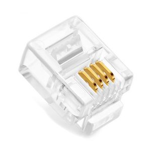 POWERTECH Plug Γραμμής Τηλεφώνου RJ11 6p4c, 100τεμ