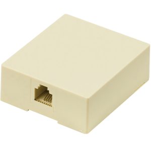 POWERTECH Πρίζα τηλεφώνου CAB-T027, RJ11 6p4c, μπεζ