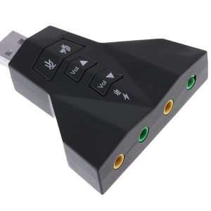 POWERTECH κάρτα ήχου USB CAB-U037, 7.1CH, έξοδος μικρόφωνου & ακουστικού