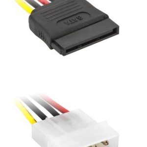 POWERTECH καλώδιο SATA 15pin (F) σε IDE 4pin (M) CAB-W011, 15cm