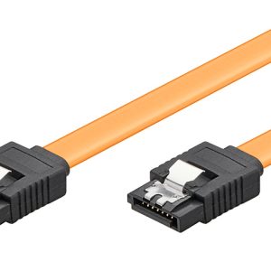 POWERTECH Καλώδιο SATA III 7-pin σε 7-pin CAB-W024, Metal Clip, 0.4m