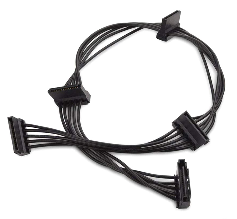 POWERTECH καλώδιο SATA 15pin σε 4x SATA 15pin CAB-W038 POWERTECH καλώδιο SATA 15pin σε 4x SATA 15pin CAB-W038