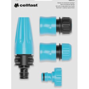 CELLFAST σετ εκτοξευτής νερού 50-500 με ρακόρ & ταχυσυνδέσμους, 4τμχ 3 CF50500 2