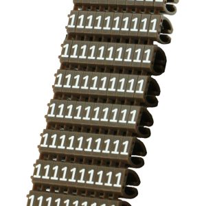 POWERTECH Clip αρίθμησης καλωδίου Νο 1, Brown, 10τεμ.