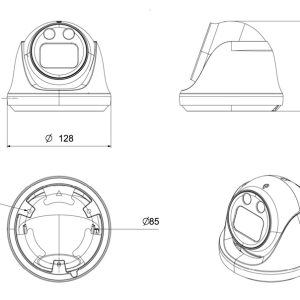 LONGSE IP κάμερα CMLBGC200WH, 2.8mm, 2MP, αδιάβροχη IP67, PoE 4 αδιάβροχη IP67
