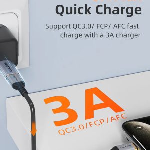 CABLETIME αντάπτορας USB-C σε USB CT-AMCF10-AG, 10Gbps, 15W, γκρι 4 γκρι