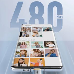 CABLETIME καλώδιο USB-C CT-CM100, 100W PD, 2m, μαύρο 3 2m