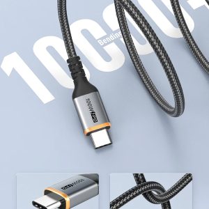 CABLETIME καλώδιο USB-C CT-CM100, 100W PD, 2m, μαύρο 4 μαύρο