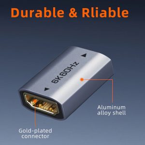 CABLETIME αντάπτορας HDMI CT-HEF8K-AG, 8K/60Hz, 4K/120Hz, 48 Gbps, γκρι 4 48 Gbps