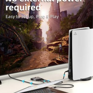 CABLETIME HDMI switch CT-HS4K-AG, 2 σε 1, 4K/60Hz, bi-directional, γκρι 2 2 σε 1