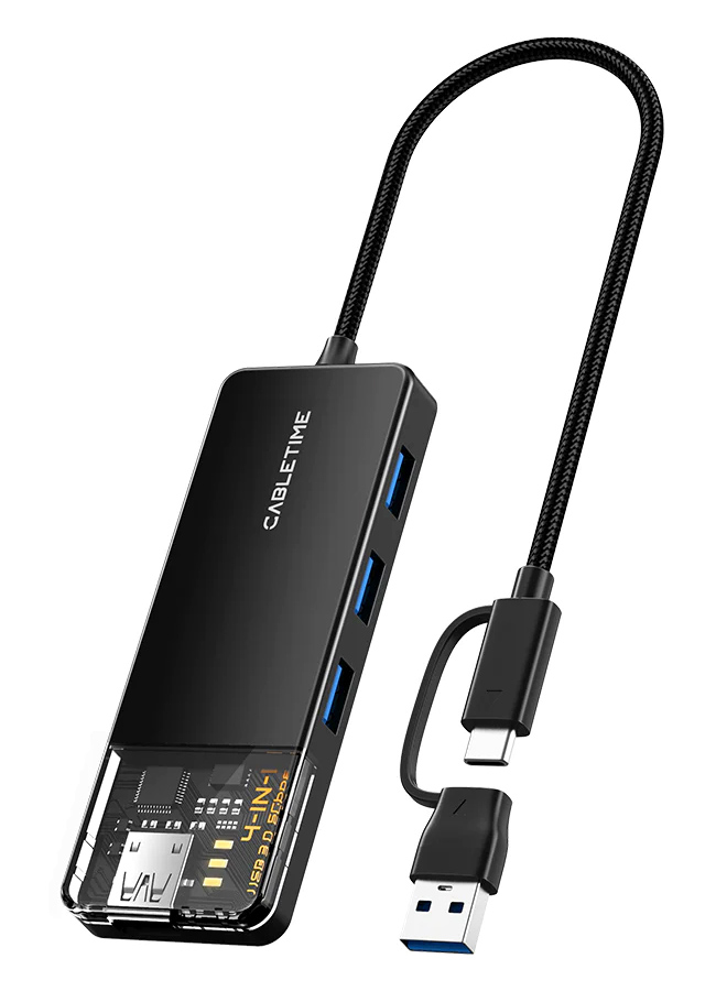 CABLETIME USB hub CT-HUBT3-PB CABLETIME USB hub CT-HUBT3-PB
