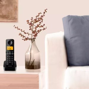 PHILIPS ασύρματο τηλέφωνο D2601B-34, με ελληνικό μενού, μαύρο 3 μαύρο