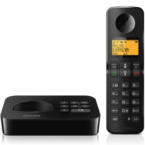 PHILIPS ασύρματο τηλέφωνο D2651B-34, με ελληνικό μενού, μαύρο 2 με ελληνικό μενού