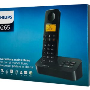 PHILIPS ασύρματο τηλέφωνο D2651B-34, με ελληνικό μενού, μαύρο 4 D2651B 34 3