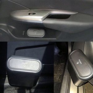 Κάδος απορριμάτων αυτοκινήτου DA211, 13.5x15.5x8cm, μαύρος 3 μαύρος