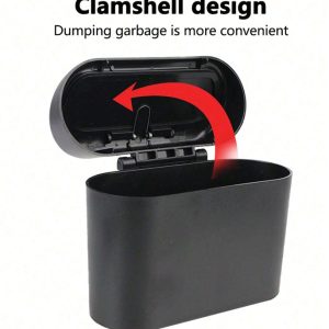 Κάδος απορριμάτων αυτοκινήτου DA211, 13.5x15.5x8cm, μαύρος 4 DA211 3