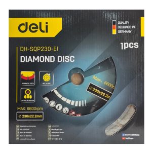 DELI δίσκος κοπής διαμαντέ DH-SQP230-E1, δομικών υλικών, 230mm, 6600rpm 2 δομικών υλικών