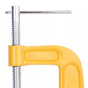 DELI σφιγκτήρας τύπου C DL-G205 με μέγιστο άνοιγμα 125mm, κίτρινος 3 DL G205 2