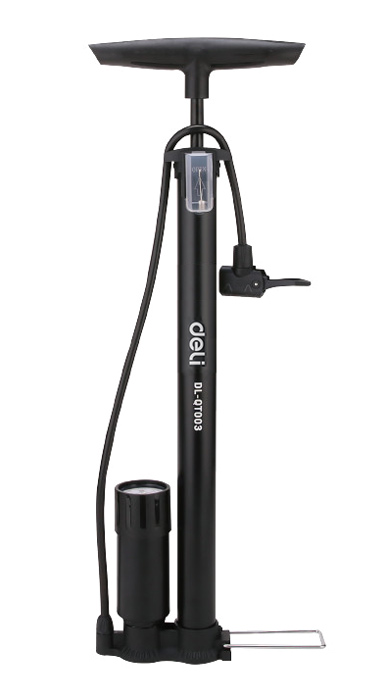 DELI τρόμπα χειρός DL-QT002 με μανόμετρο DELI τρόμπα χειρός DL-QT002 με μανόμετρο