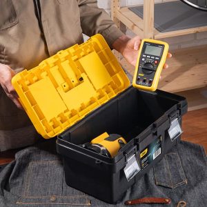 DELI εργαλειοθήκη DL-TC270, πλαστική, 40x21x19cm, μαύρη 4 μαύρη