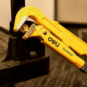 DELI γκαζοτανάλια DL105140, έως 40mm, 32cm, κίτρινη 2 έως 40mm