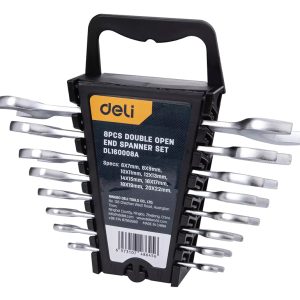 DELI σετ γερμανικά κλειδιά DL160008A, 6x7-20x22mm, 8τμχ 1 DELI σετ γερμανικά κλειδιά DL160008A