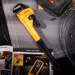 DELI κάβουρας υδραυλικού DL2518, 18"/450mm, 0-60mm, κίτρινο 2 18"/450mm