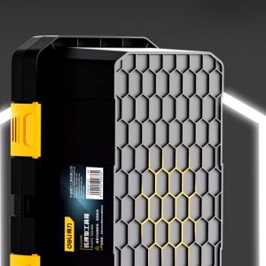 DELI εργαλειοθήκη DL432918, πλαστική, 42.5x23x19.5cm, μαύρη 3 42.5x23x19.5cm