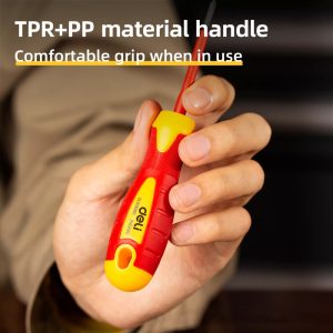 DELI κατσαβίδι ηλεκτρολόγου DL513060, μαγνητικό, PH0x60mm, VDE 1000V 4 VDE 1000V