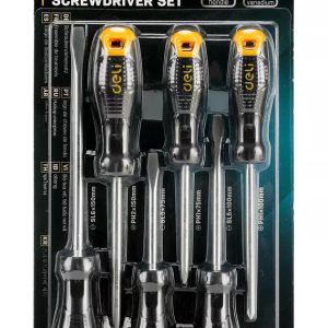 DELI σετ κατσαβίδια DL620006, 3x ίσια & 3x σταυρωτά, μαγνητικά, 6τμχ 4 6τμχ