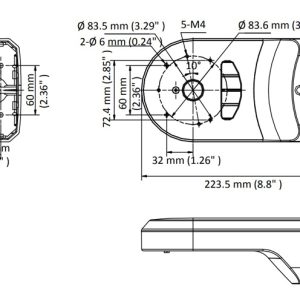 HIKVISION HIWATCH βάση κάμερας DS-1294ZJ-PT, μεταλλική/πλαστική, λευκή 2 μεταλλική/πλαστική
