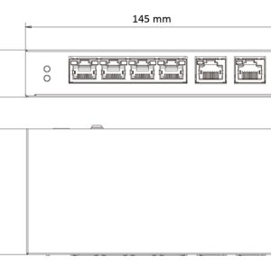 HIKVISION Managed switch DS-3E1106HP-EI, 4x PoE & 2x RJ45 ports, 100Mbps 3 100Mbps