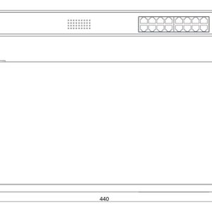 HIKVISION Managed switch DS-3E1518P-SI, 16x PoE & 2x SFP ports, 1000Mbps 3 1000Mbps