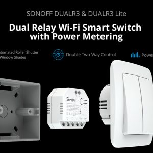 SONOFF smart διακόπτης DUALR3, 2-Gang, WiFi, 15A, λευκός 2 2-Gang