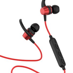 YISON earphones E14 με μαγνήτη, Bluetooth, 10mm, 65mAh, κόκκινα 4 65mAh