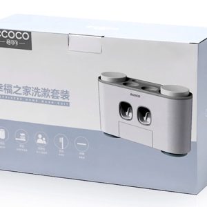 ECOCO Διανεμητής οδοντόκρεμας με βάσεις οδοντόβουρτσας και ποτήρια E1802 3 E1802 10