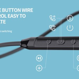 YISON earphones E19 με μαγνήτη, Bluetooth, 10mm, 130mAh, κόκκινα 3 10mm