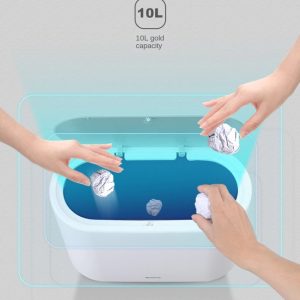 ECOCO κάδος απορριμμάτων E1906, εύκολο άνοιγμα, 10lt, λευκός 3 10lt