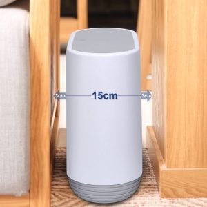 ECOCO κάδος απορριμμάτων E1906, εύκολο άνοιγμα, 10lt, λευκός 4 λευκός