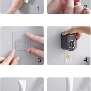 ECOCO διανεμητής οδοντόκρεμας E2232, μαύρος 4 E2232 3