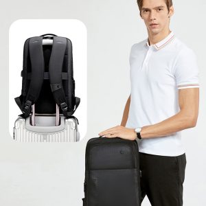 GOLDEN WOLF τσάντα πλάτης GB00399, με θήκη laptop 15.6", 20L, μαύρη 3 20L